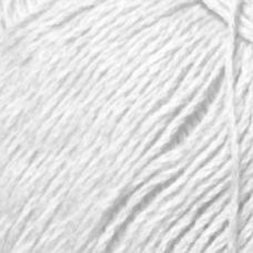 Пряжа для вязания ПЕХ Жемчужная (50% хлопок, 50% вискоза) 100г/425м цв.001 белый