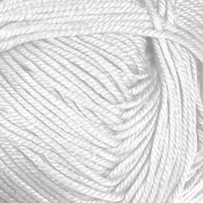Нитки для вязания кокон Лотос (100% хлопок) 8х100г/250м цв.0101 белый, С-Пб