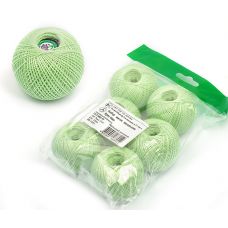 Набор ниток Ирис для вязания Нильский зеленый (100% хлопок) 25г/150м, С-Пб