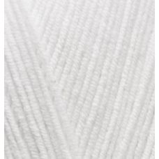 Пряжа для вязания Ализе Cotton gold (55% хлопок, 45% акрил) 100г/330м цв.055 белый