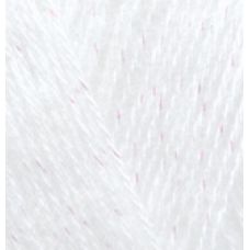 Пряжа для вязания Ализе Angora Gold Simli (5% металлик, 20% шерсть, 75% акрил) 100г/500м цв.055 белый