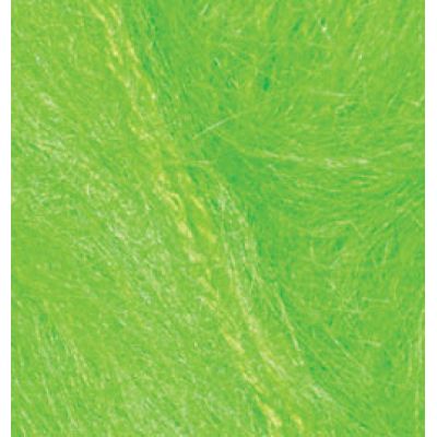 Пряжа для вязания Ализе Mohair classic NEW (25% мохер, 24% шерсть, 51% акрил) 100г/200м цв.551 зеленый неон
