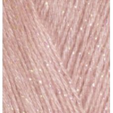 Пряжа для вязания Ализе Angora Gold Simli (5% металлик, 20% шерсть, 75% акрил) 100г/500м цв.406 св.пудра