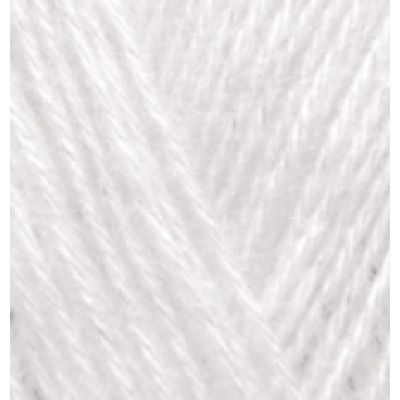Пряжа для вязания Ализе Angora Gold Simli (5% металлик, 20% шерсть, 75% акрил) 100г/500м цв.599 слоновая кость