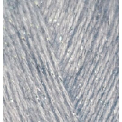 Пряжа для вязания Ализе Angora Gold Simli (5% металлик, 20% шерсть, 75% акрил) 100г/500м цв.614 серый меланж