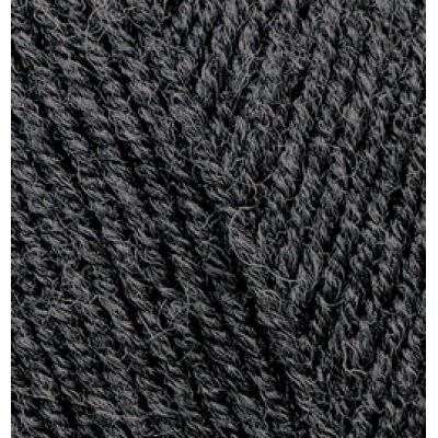 Пряжа для вязания Ализе Superlana klasik (25% шерсть, 75% акрил) 100г/280м цв.196 т.серый меланж